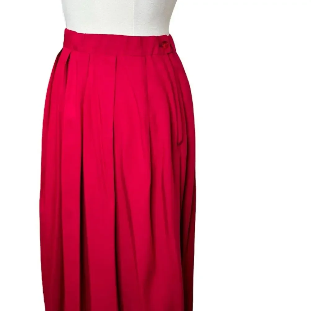 Vintage Pendleton‎ Country Sophisticates Red Midi Skirt Women's Small